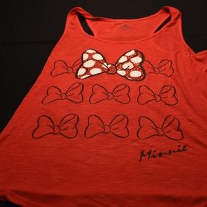 Disney Bowtie Red Tank Top